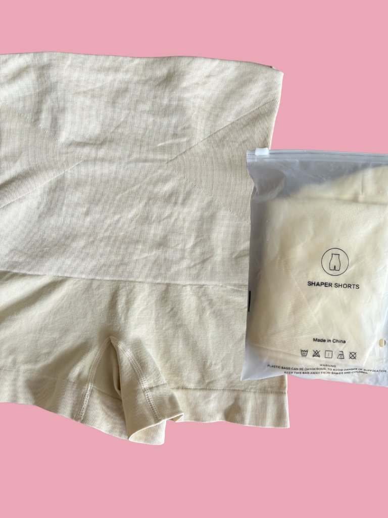 Empetua By Shapermint High Waisted Shapewear Shorts, Beige/Nude, Size M